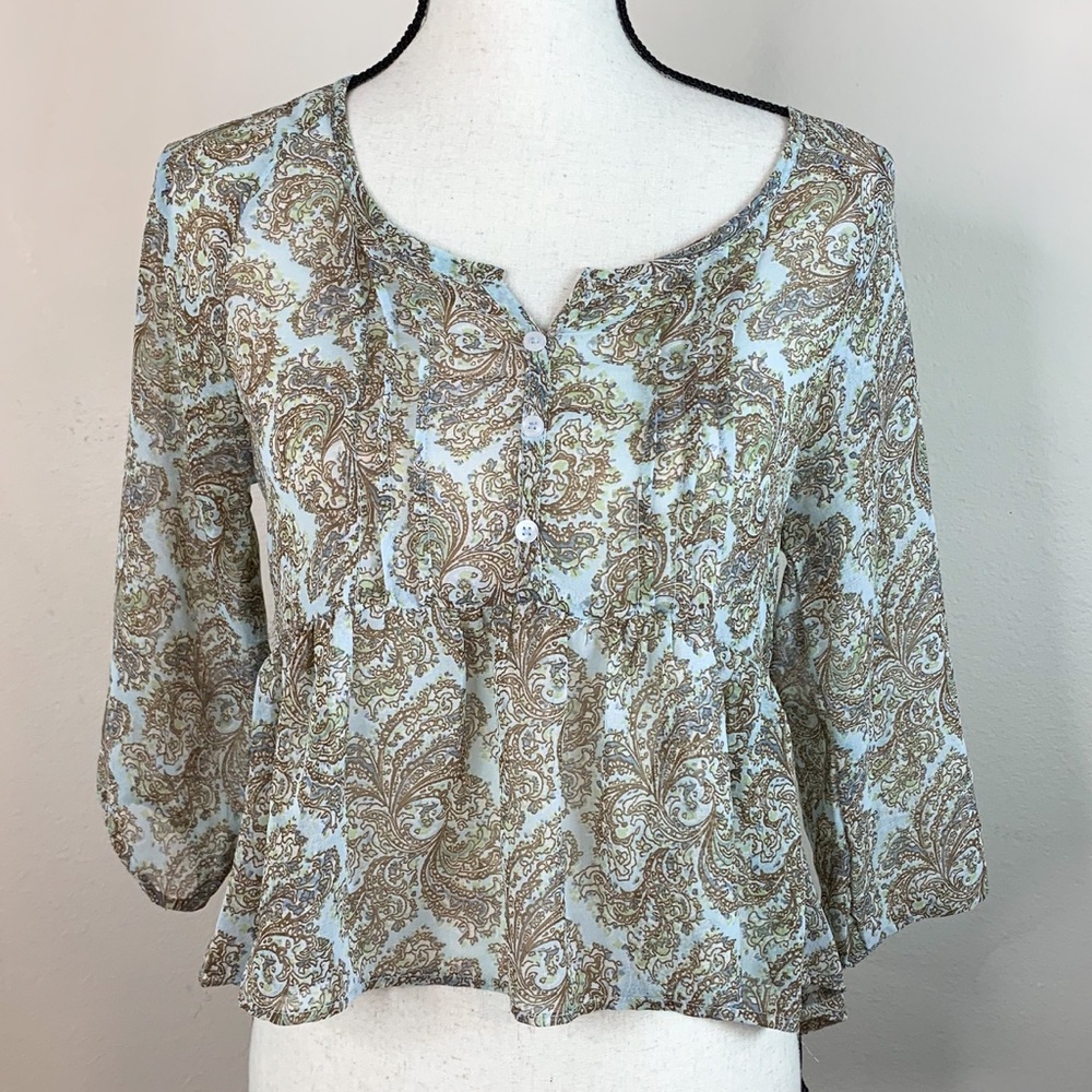 Band of Gypsies Paisley Blouse Top